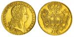 Brazil, Joao V (1706-1750), AV Dobra (12800 Réis), 1730 M, 28.34g, laureate head right, rev. crowned