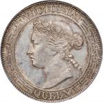 1866年香港半圆银币。香港造币厂。(t) HONG KONG (SAR). 50 Cents, 1866. Hong Kong Mint. Victoria. PCGS MS-63.