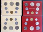 1961-1962年梵蒂冈未流通币纪念套装2套，每套包括1里拉至500里拉 ，UNC品相，附原包装。