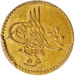 EGYPT. Gold 5 Qirsh, AH 1277 Year 3 (1862). Cairo Mint. Abdulaziz. PCGS Genuine--Cleaned, Unc Detail