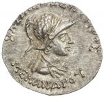 INDO-GREEK: Menander I Soter, ca. 155-130 BC, AR drachm (2.47g), Bop-16E, monogram right, fabulous s