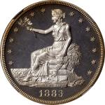 1883 Trade Dollar. Proof-66 Cameo (NGC).