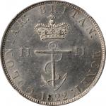 BRITISH WEST INDIES. 1/2 Dollar, 1822. George IV. NGC MS-62.