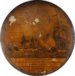 Rare War of 1812 Snuff Box Commemorating the Victory of Commodore Stephen Decatur and his ship U.S.S