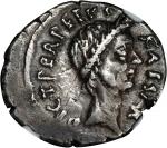 JULIUS CAESAR. AR Denarius (4.08 gms), Rome Mint; L. Aemilius Buca, moneyer, 44 B.C. NGC Ch VF, Stri