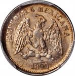 MEXICO. 5 Centavos, 1897-Cn M. Culiacan Mint. PCGS MS-64 Gold Shield.