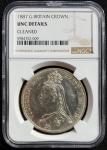 1887年英国克朗银币，NGC UNC Details (有清洗)，#5984752-009