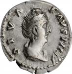 DIVA FAUSTINA SENIOR (WIFE OF ANTONINUS PIUS). AR Denarius, Rome Mint, Commemorative issue, struck u