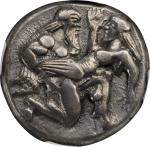 THRACE. Islands off Thrace. Thasos. AR Stater (8.65 gms), ca. 480-463 B.C. NGC Ch EF, Strike: 5/5 Su