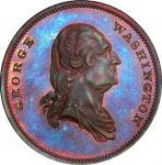 Circa 1859 Draped Bust Washington / Pro Patria medal by Robert Lovett, Jr. from the Hodge Series. Mu