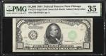 Fr. 2211-Gdgs. 1934 $1000 Dark Green Seal Federal Reserve Note. Chicago. PMG Choice Very Fine 35.