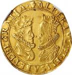 SPANISH NETHERLANDS. Brabant. 2 Ducats, ND (1600-11). Antwerp Mint. Albert & Isabella. NGC AU-55.