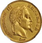 FRANCE. 100 Francs, 1869-A. Paris Mint. Napoleon III. NGC MS-60.
