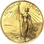 PÉROURépublique du Pérou (depuis 1821). Médaille d’Or, Centenaire de l’indépendance du Pérou 1921.