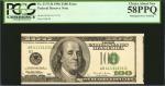 Fr. 2175-B. 1996 $100  Federal Reserve Note. New York. PCGS Currency Choice About New 58 PPQ. Misali