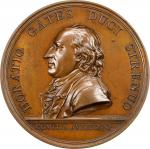 1777 (1787) Horatio Gates at Saratoga Medal. Betts-557. Bronze. MS-63 BN (PCGS).