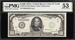1934A1000美元圣路易斯 PMG  AU 53 1934A $1000 Federal Reserve Note