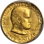 1922 Grant Memorial Gold Dollar. Star. MS-63 (PCGS).