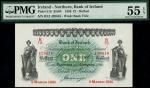 x Bank of Ireland, Northern Ireland, £100, 1 July 1995, serial number A264685, also a Bank of Irelan