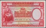1956年香港上海汇丰银行一佰圆。