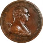 1837 Martin Van Buren Indian Peace Medal. First Size. By Moritz Furst and John Reich. Julian IP-17. 