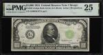 Fr. 2211-Gdgs. 1934 Dark Green Seal $1000 Federal Reserve Note. Chicago. PMG Very Fine 25.