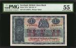SCOTLAND. British Linen Bank. 1 Pound, 1951-59. P-157d. PMG About Uncirculated 55.