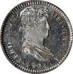 GUATEMALA. Real, 1821-NG M. Nueva Guatemala Mint. Ferdinand VII. PCGS MS-65 Prooflike.