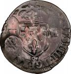 Edict of 1640 Counterstamped Douzain. Host Coin: France, Henri IV, (1589-1610)-CH Douzain. Châlons-s