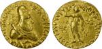 KUSHAN: Vima Kadphises, ca. 113-127, AV dinar (7.86g), G-18.2 (same obverse die), ANS-270, quarter-l