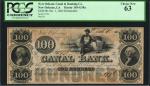 Lot of (2) Mixed Obsoletes. Louisiana & Connecticut. 18xx-45.  $1 & $100. PCGS Currency Choice New 6