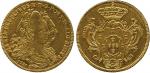 COINS. REST OF THE WORLD. Brazil: Maria I & Pedro III, Gold 6400-Reis, 1781-B, Bahia, 14.21g (Russo 