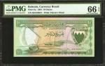 BAHRAIN. Currency Board. 10 Dinars, 1964. P-6a. PMG Gem Uncirculated 66 EPQ.