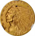 1914 Indian Quarter Eagle. MS-63 (NGC).