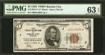 Fr. 1850-J*. 1929 $5 Federal Reserve Bank Star Note. Kansas City. PMG Choice Uncirculated 63 EPQ.