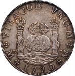 MEXICO. 8 Reales, 1770-Mo MF. Mexico City Mint. Charles III. NGC AU-58.
