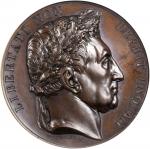 1834 Polish Lafayette Mourning Medal. Bronze. 50 mm. By Wladislas Oleszczynski. Fuld LA.1834.2, Oliv