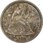 1859 Liberty Seated Dime. Fortin-105. Rarity-2. MS-64+ (PCGS). CAC.