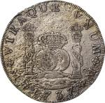 MEXICO. 8 Reales, 1737-Mo MF. Mexico City Mint. Philip V. PCGS Genuine--Salt Water Damage, EF Detail