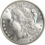 1885-CC Morgan Silver Dollar. MS-65 (NGC).