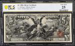 Fr. 268. 1896 $5 Silver Certificate. PCGS Banknote Very Fine 25.