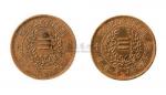 民国十一年一月一日湖南省宪成立纪念币当十铜元二枚