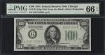 Fr. 2152-Gdgs. 1934 $100 Federal Reserve Note. Chicago. PMG Gem Uncirculated 66 EPQ.