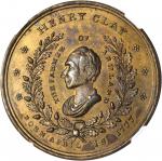 1844 Henry Clay. DeWitt-HC 1844-11. Brass. 39 mm. MS-62 (NGC).