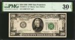 Fr. 2050-L*. 1928 $20 Federal Reserve Star Note. San Francisco. PMG Very Fine 30 EPQ.