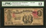 Manchester, New Hampshire. $1 1875. Fr. 384. The Manchester NB. Charter #1059. PMG Fine 12.