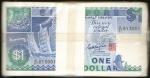 1987年新加坡货币发行局一圆。原迭。Uncirculated to Gem Uncirculated.
