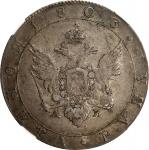 1803-CNB AN年俄罗斯1卢布。圣彼得堡造币厂。RUSSIA. Ruble, 1803-CNB AN. St. Petersburg Mint. Alexander I. NGC EF-40.