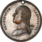 1889 Souvenir medal of Washingtons Inaugural Centennial. Musante GW-1075, Douglas-46. Copper, Bronze