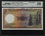 EGYPT. National Bank of Egypt. 10 Egyptian Pounds, 1930-40. P-23as. Specimen. PMG Choice About Uncir